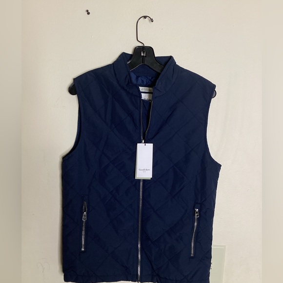Goodfellow & Co Men's Lightweight Quilted Puffer Vest Navy Blue - Picture 7 of 7